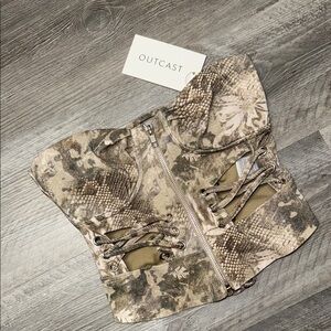 NWT Outcast Corset Top shirt blouse